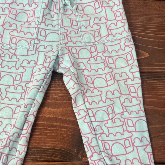 Pact Organic Cotton Baby Pants SZ 12-18 months cuff ankle Castle Daniel Tigers - Picture 2 of 5